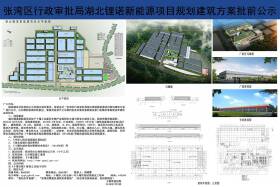 关于“张湾区行政审批局湖北锂诺新能源项目规划建筑方案”公示