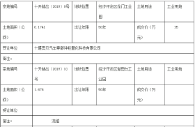 十堰市自然资源和规划局十堰经济技术开发区分局国有土地使用权招拍挂出让结果公示2019年第5号