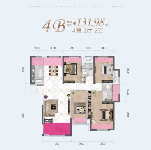 郧阳新天地·澜庭4B户型