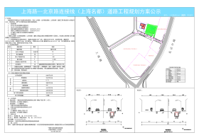 上海路--北京路连接线（上海名都）道路工程规划方案公示 