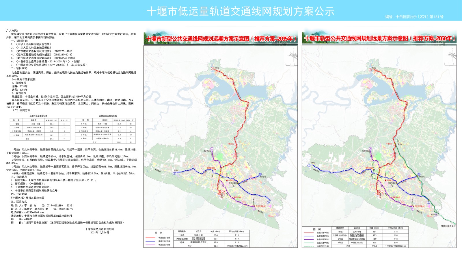 十堰市低运量轨道交通线网规划方案公示