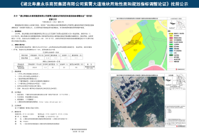 关于“湖北寿康永乐商贸集团有限公司紫霄大道地块用地性质和规划指标调整论证”项目的批前公示