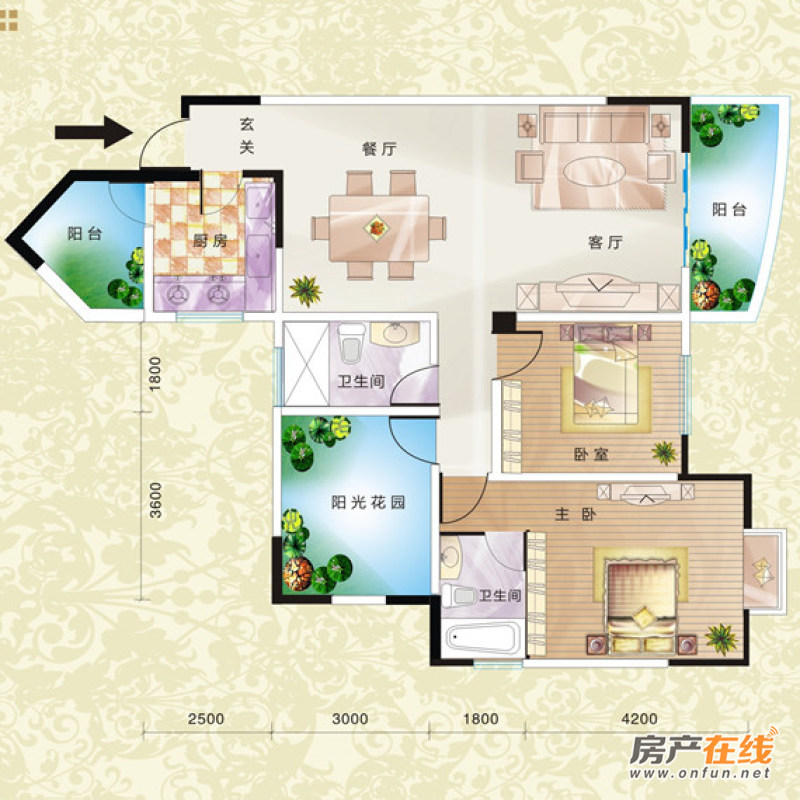 十堰47万 左岸风情·雅苑 3室好房 十堰二手房