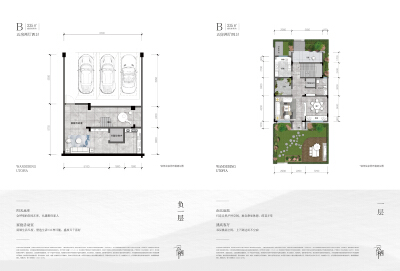 建面约235㎡5房2厅4卫排屋户型