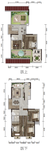 D1-1户型建面约152.80㎡