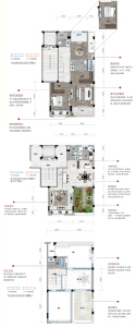 B边户户型建面约178㎡3室2厅