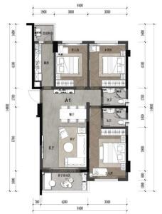 B2户型建面约119.97㎡