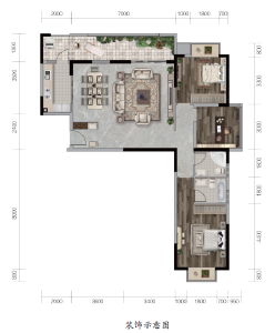 A2户型建面约116.31㎡