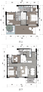 C1-1户型建面约154.34㎡